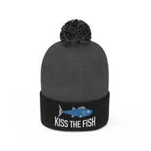 Load image into Gallery viewer, Kiss the Fish Pom Pom Beanie