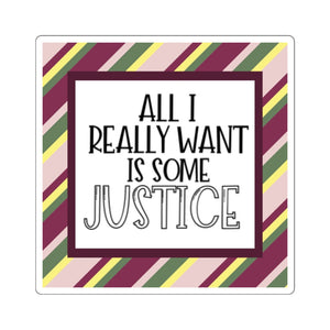 Justice Sticker