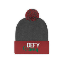 Load image into Gallery viewer, Defy Gravity Pom Pom Beanie