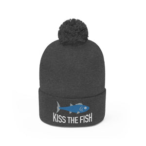 Kiss the Fish Pom Pom Beanie