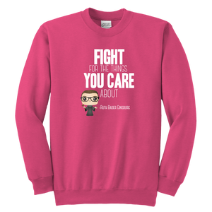 RBG Fight Youth Crewneck Sweatshirt
