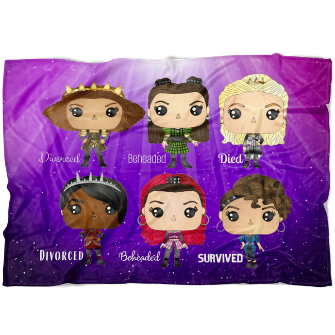 Six Queens Fleece Blanket