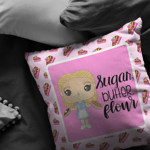 Sugar, Butter, Flour Throw Pillow