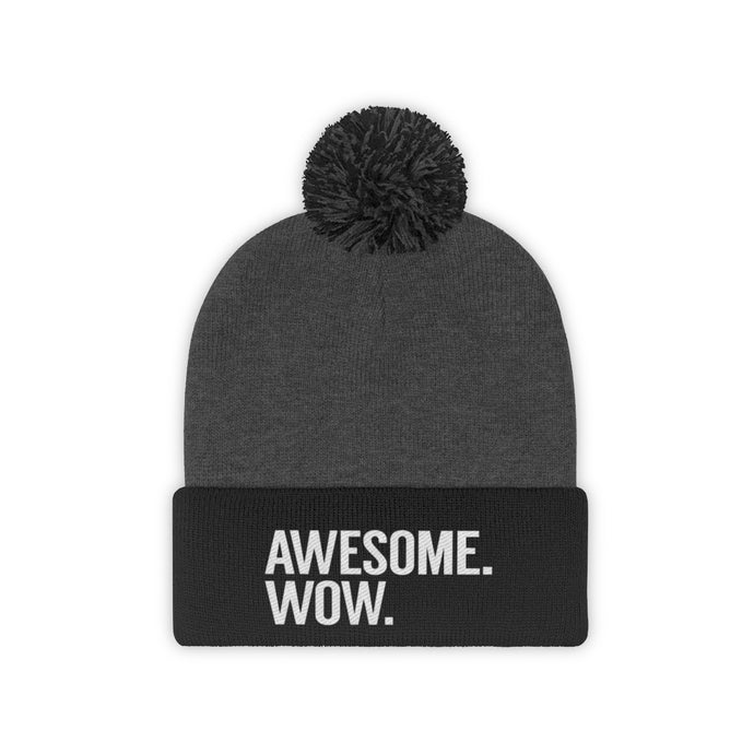 Awesome Wow Pom Pom Beanie