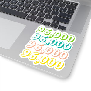 96,000 Sticker