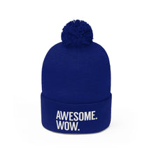 Load image into Gallery viewer, Awesome Wow Pom Pom Beanie