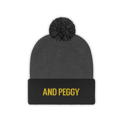 And Peggy Pom Pom Beanie