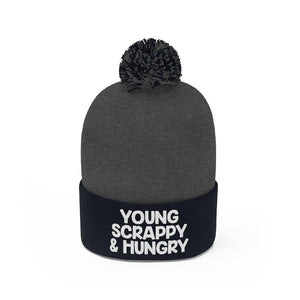 Young Scrappy Hungry Pom Pom Beanie