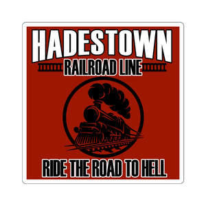 Hadestown Railroad Square Sticker