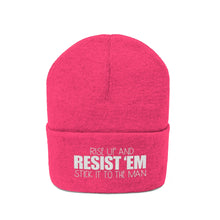 Load image into Gallery viewer, Resist &#39;Em Knit Beanie