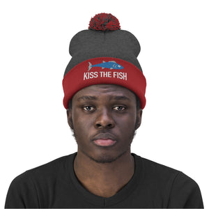 Kiss the Fish Pom Pom Beanie