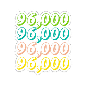 96,000 Sticker