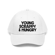 Load image into Gallery viewer, Young Scrappy &amp; Hungry Unisex Twill Hat