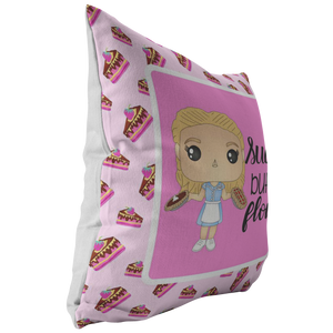 Sugar, Butter, Flour Throw Pillow