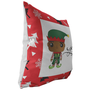 Burr Elf Throw Pillow