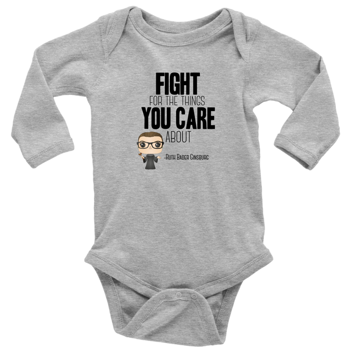 RBG Fight Long Sleeved Infant Bodysuit