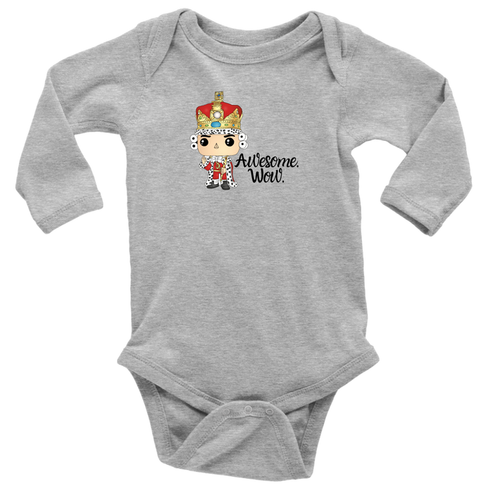 Awesome Wow Long Sleeved Infant Bodysuit