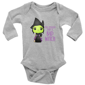 Bad Witch Long Sleeved Infant Bodysuit