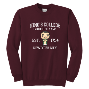 King's College Youth Crewneck Sweatshirt