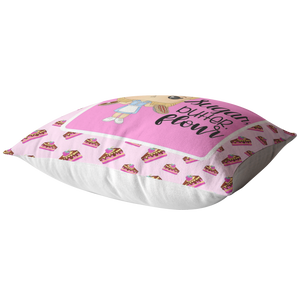 Sugar, Butter, Flour Throw Pillow