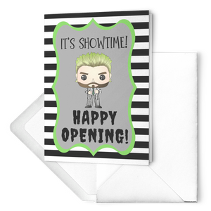 Beetlejuice Happy Opening Card
