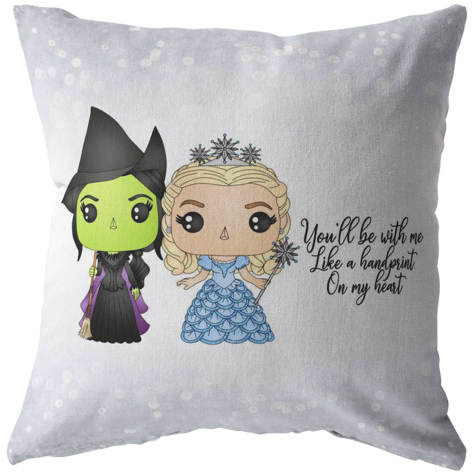 Elphaba & Glinda Throw Pillow