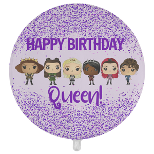 Six Queens Birthday Balloon