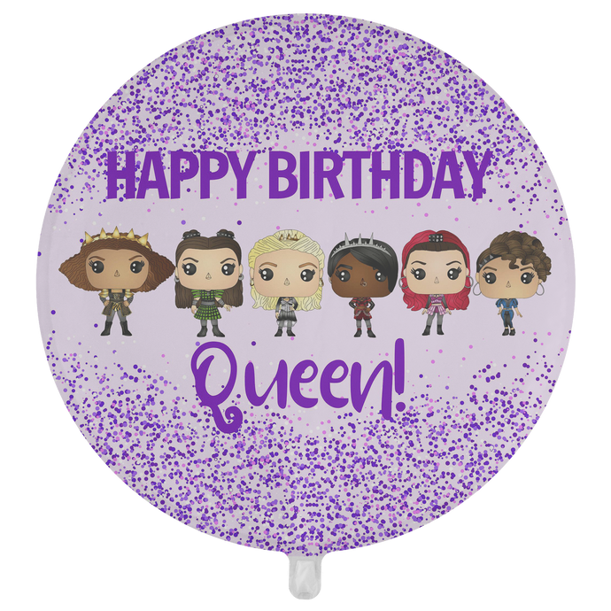 Six Queens Birthday Balloon