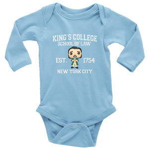 King's College Long Sleeved Infant Bodysuit