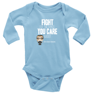RBG Fight Long Sleeved Infant Bodysuit