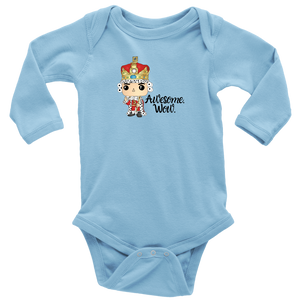 Awesome Wow Long Sleeved Infant Bodysuit
