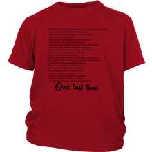 Load image into Gallery viewer, One Last Time Youth T-Shirt