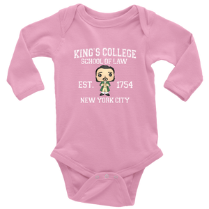 King's College Long Sleeved Infant Bodysuit