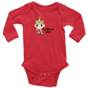 Awesome Wow Long Sleeved Infant Bodysuit