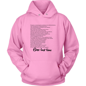 One Last Time Hoodie