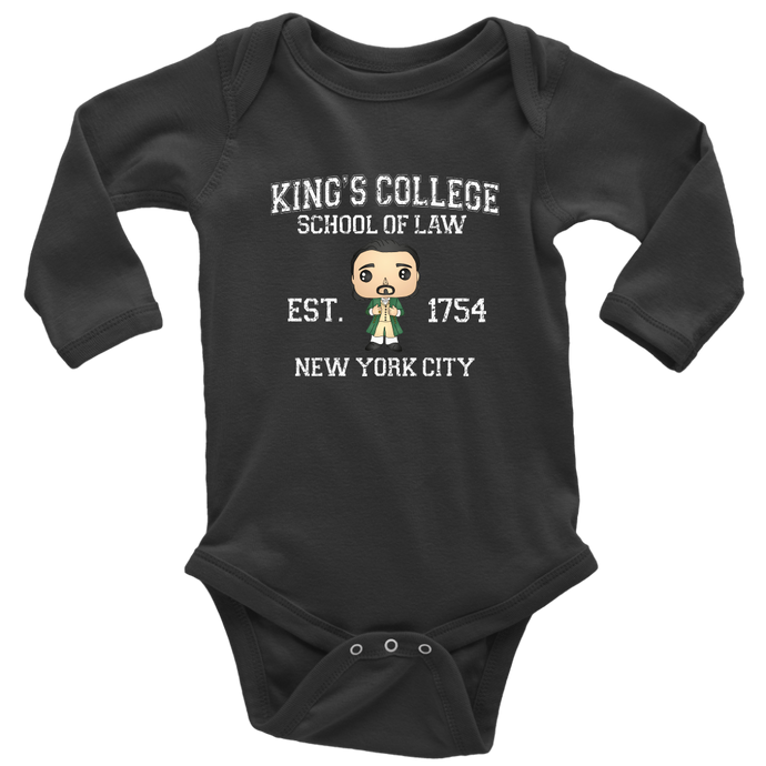 King's College Long Sleeved Infant Bodysuit