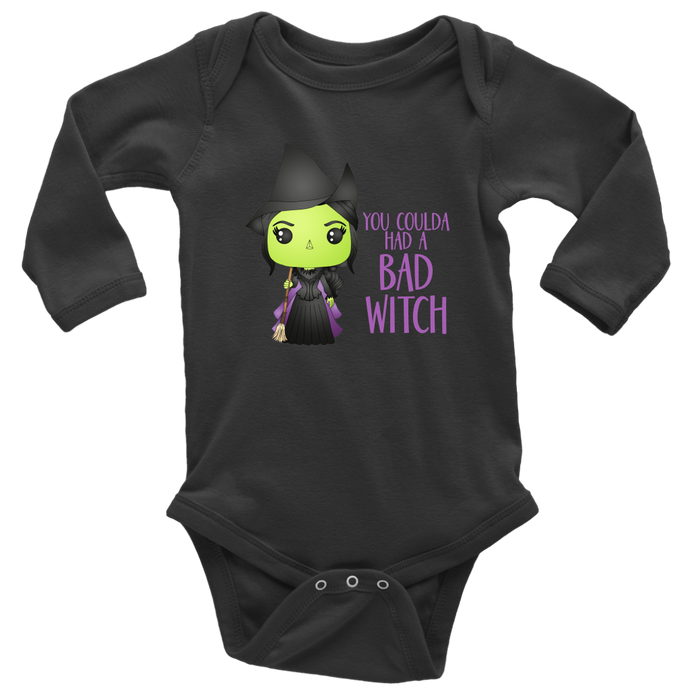 Bad Witch Long Sleeved Infant Bodysuit