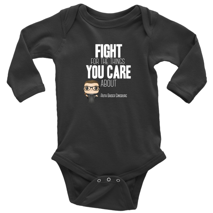 RBG Fight Long Sleeved Infant Bodysuit
