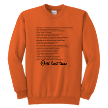 Load image into Gallery viewer, One Last Time Youth Crewneck Sweatshirt