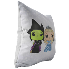 Load image into Gallery viewer, Elphaba &amp; Glinda Throw Pillow
