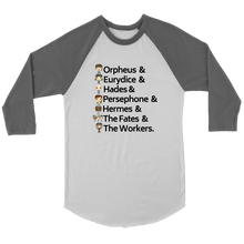 Load image into Gallery viewer, Hadestown Raglan T-Shirt