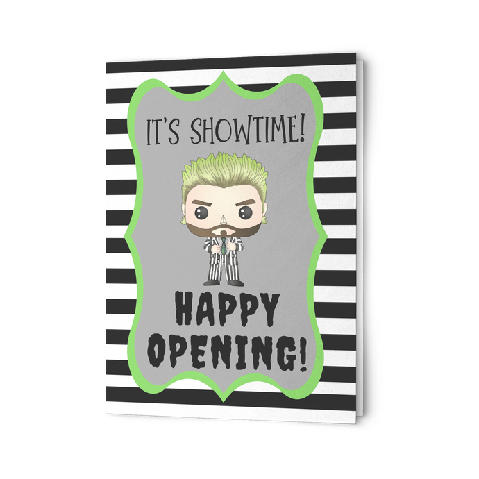 Beetlejuice Happy Opening Card